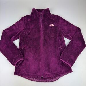 The North Face Womens Size S Full Zip Osito Deep Pile Fleece Jacket Purple